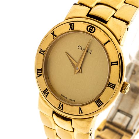 gucci gold watches for women.